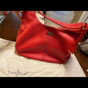 Cole Han Red leather bag- HOBO